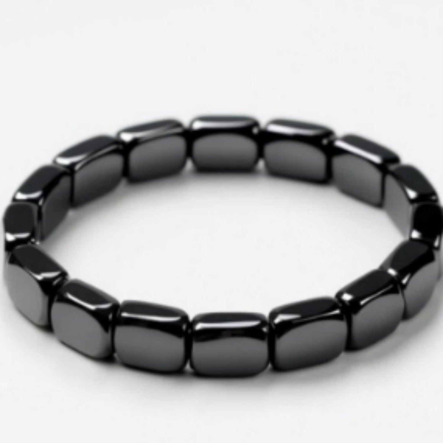 Natural Stone Crystal Hollow Bead Men's Bracelet