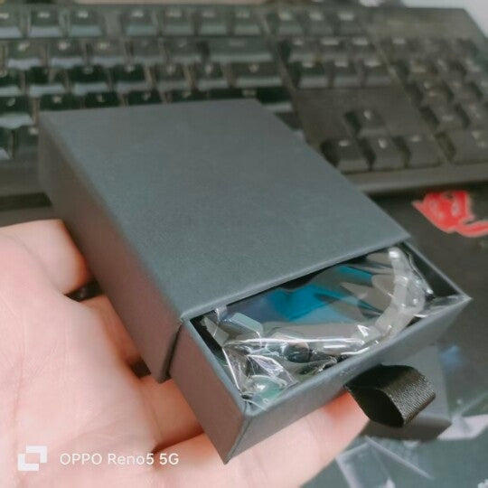 Natural Stone Crystal Hollow Bead Men's Bracelet