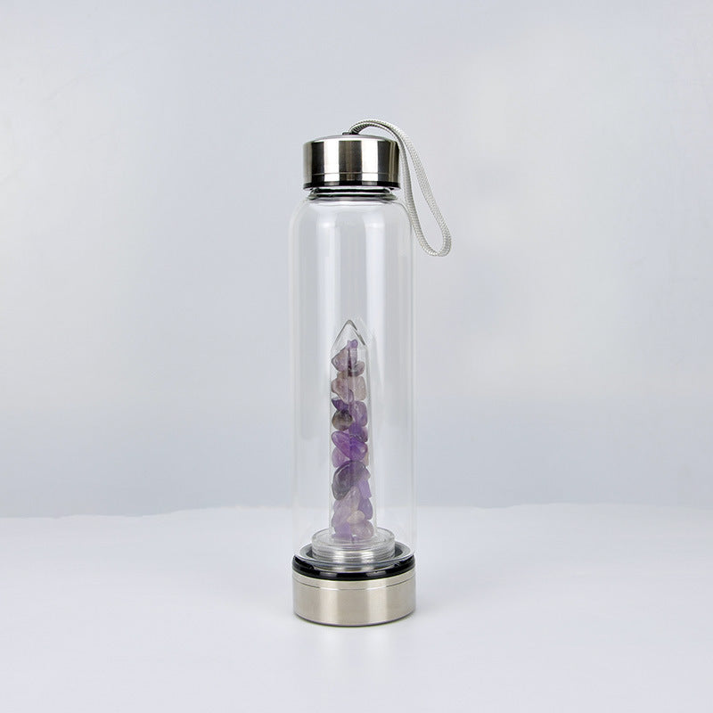 Natural Crystal Stone Water Bottle