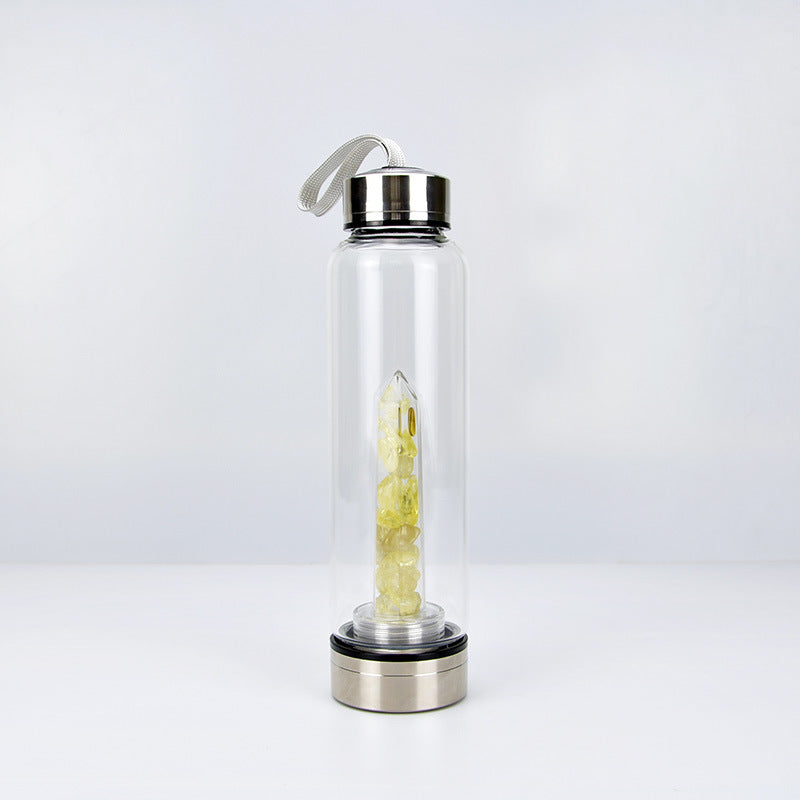 Natural Crystal Stone Water Bottle