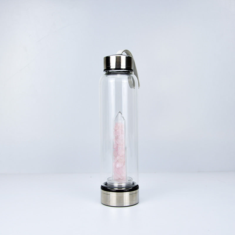Natural Crystal Stone Water Bottle
