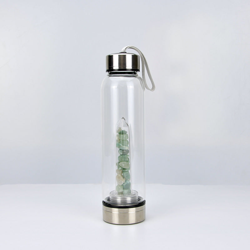 Natural Crystal Stone Water Bottle