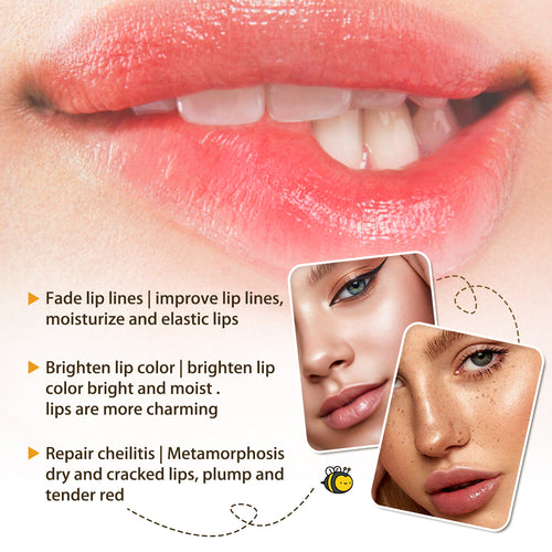 EELHOE Honey Lip Oil, Reduces Lip Lines, Prevents Cracking And Peeling, Moisturizing Lip Care Oil.