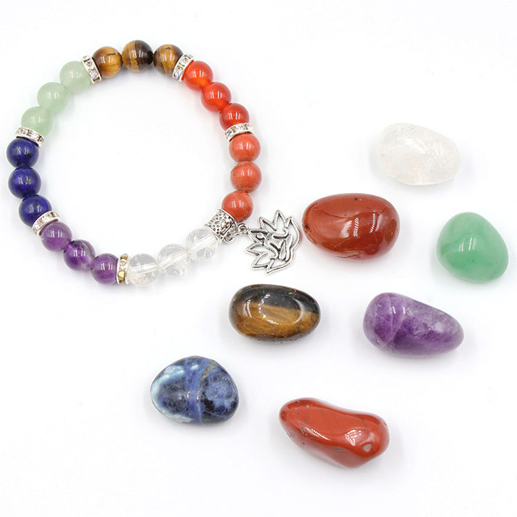 Raw Crystal Yoga Bracelet Set