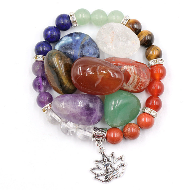 Raw Crystal Yoga Bracelet Set